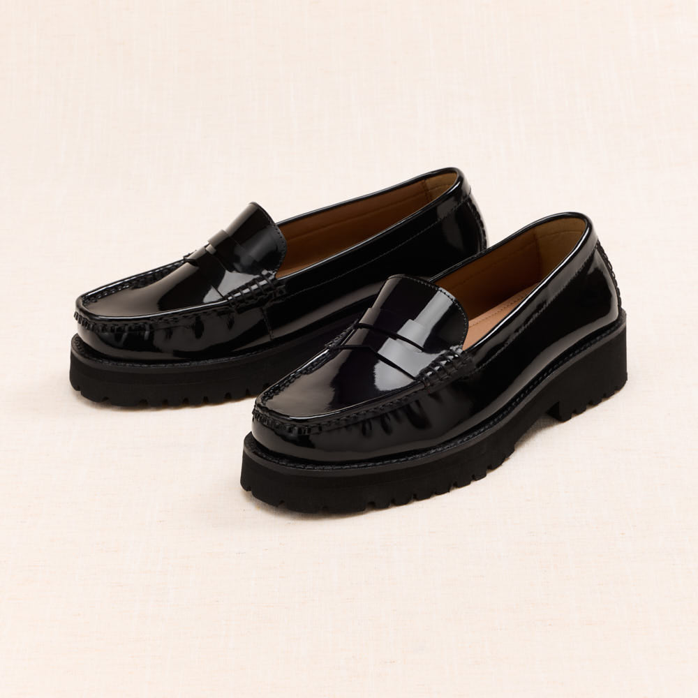 Mocassins Galatée - Noir verni