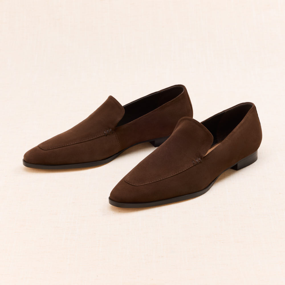 Mocassins Giulia - Marron foncé suede