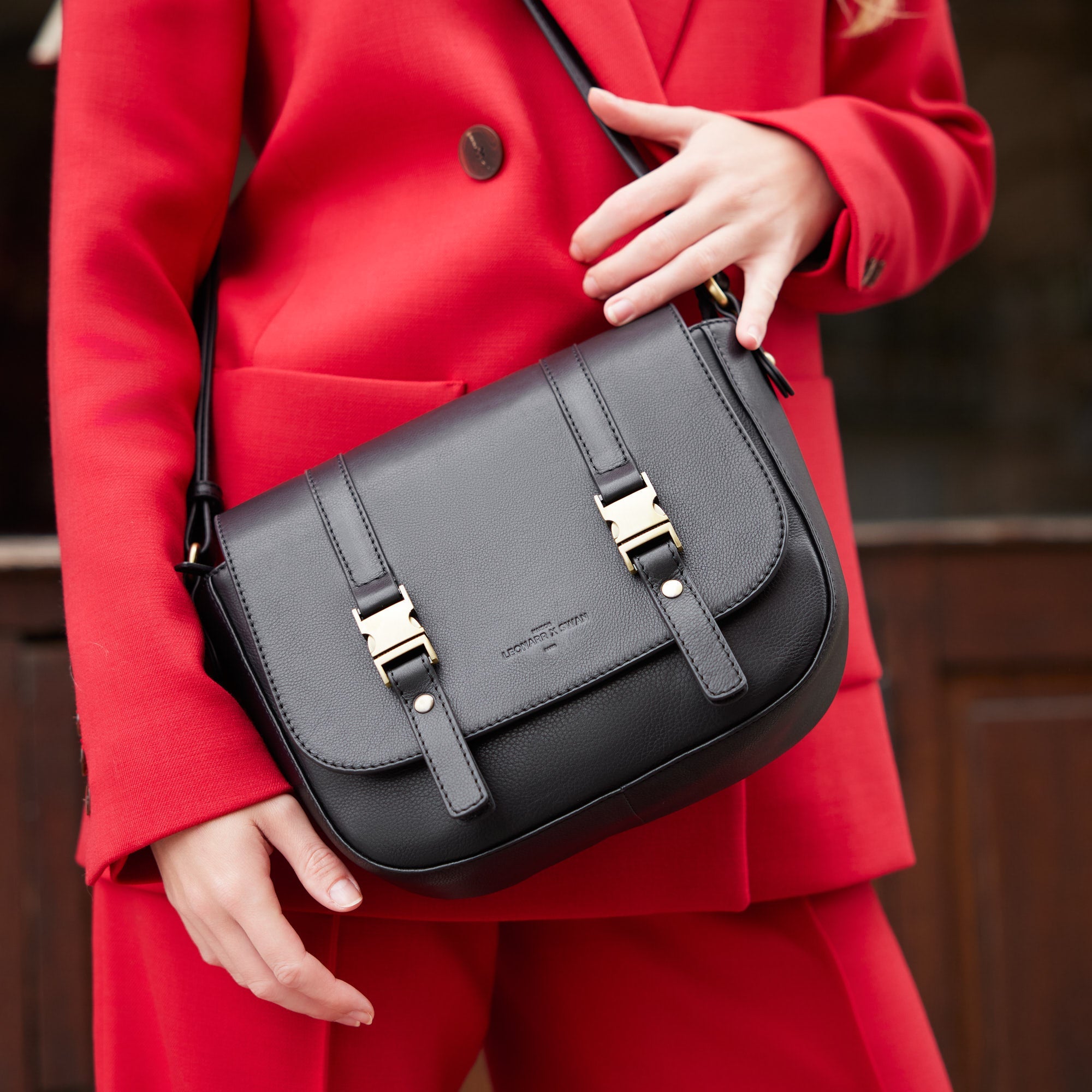 Sac à bandoulière Flore - Noir