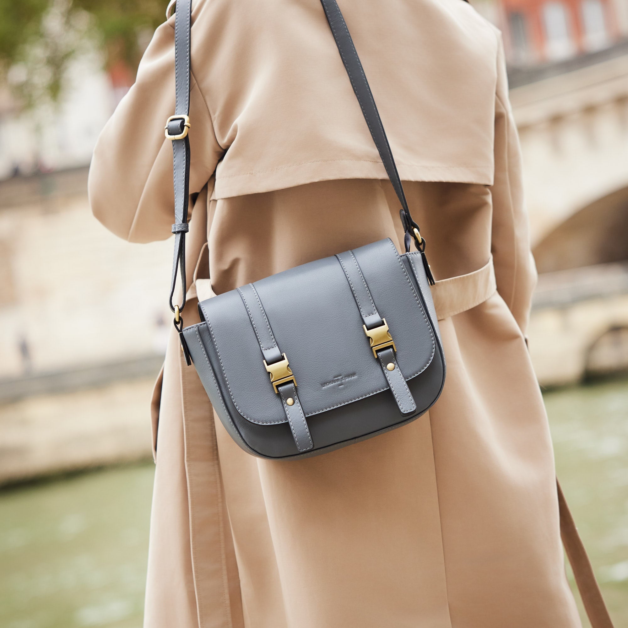 Sac à bandoulière Flore - Gris foncé