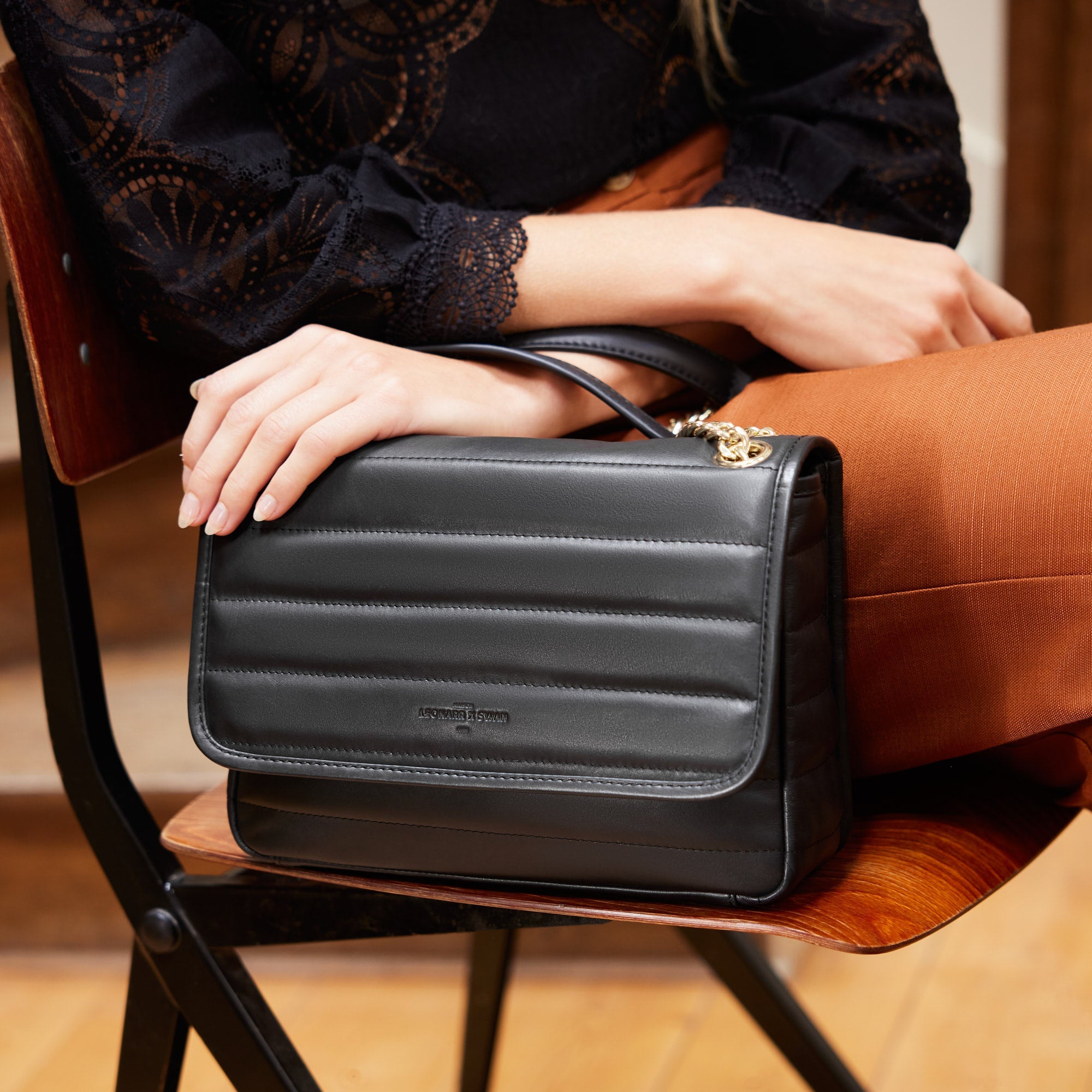 Sac porté épaule Dorothée - Noir