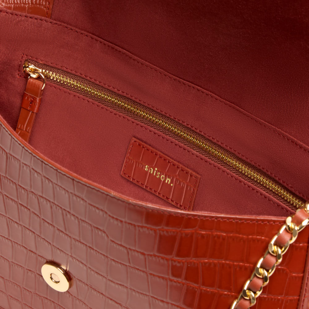 Sac porté épaule Alice - Brique