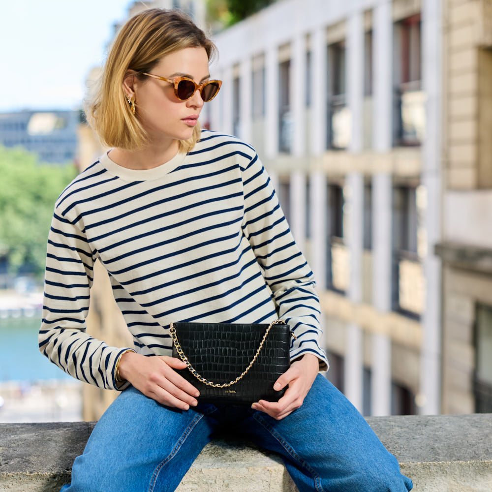 Sac bandoulière Emma - Noir