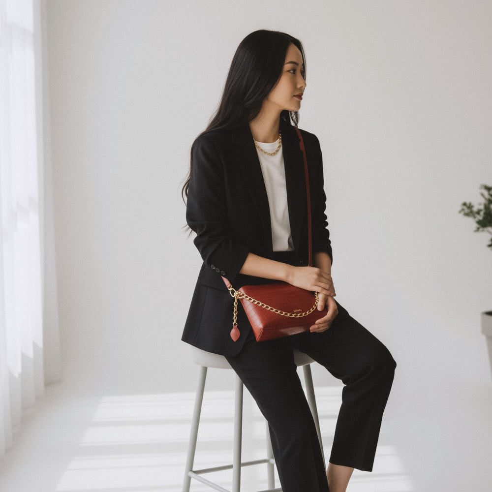Sac bandoulière Emma - Brique