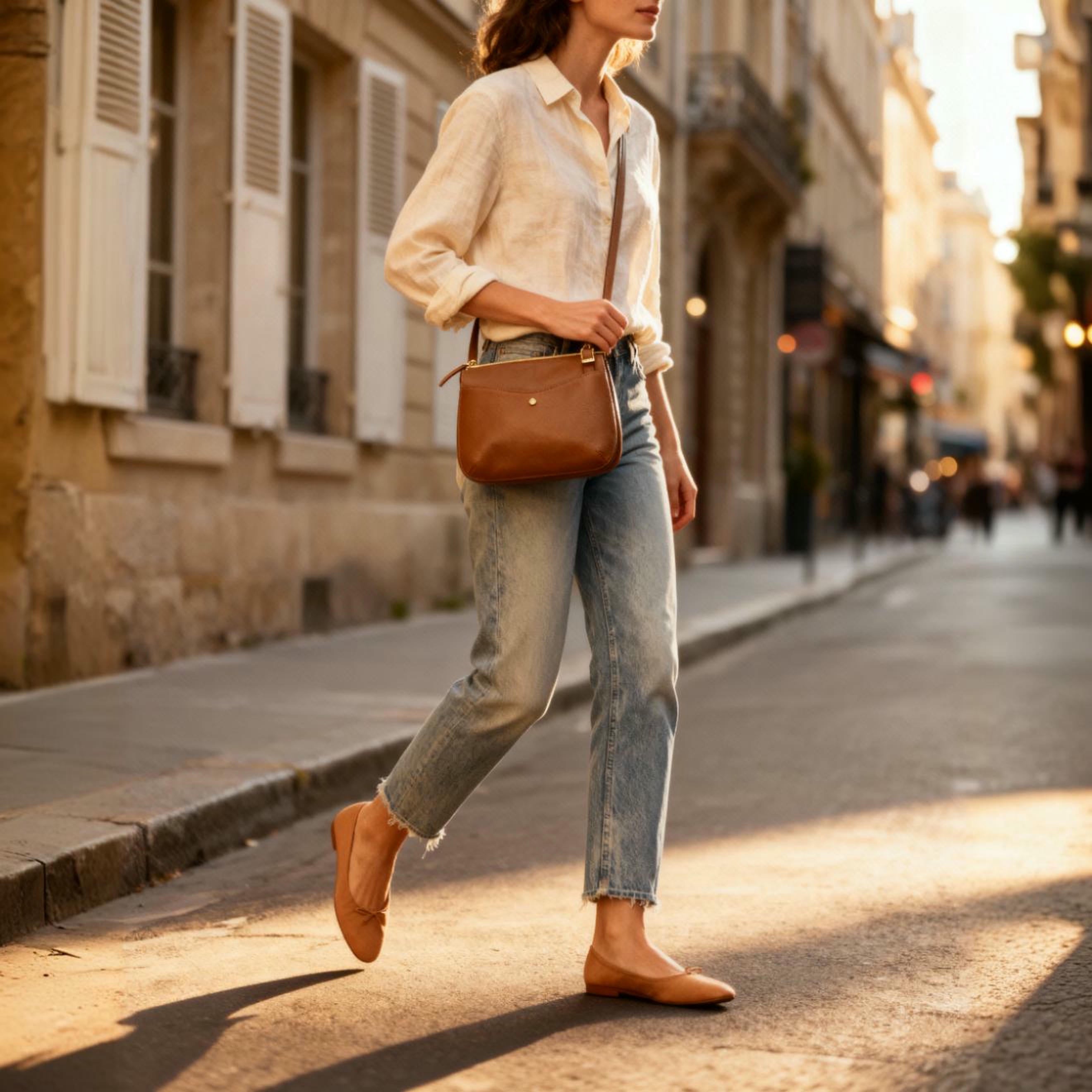 Sac bandoulière Irma - Cognac