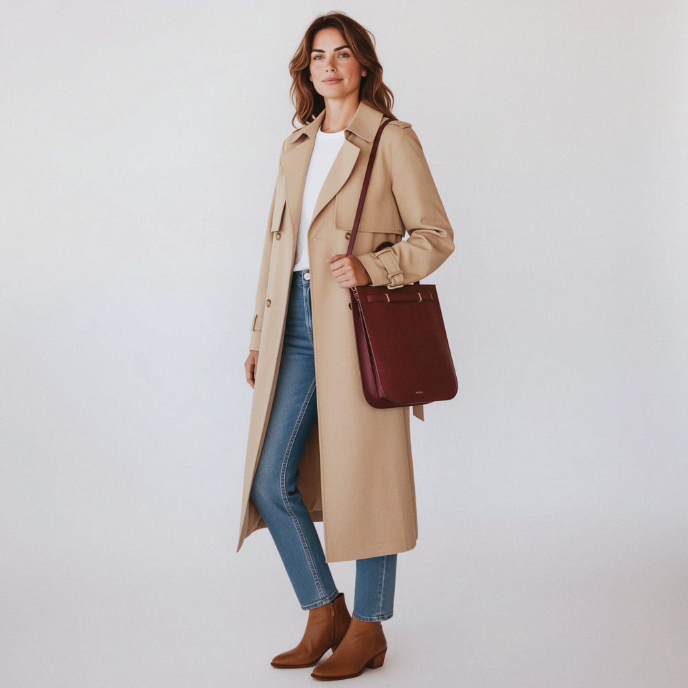 Sac à main Julia - Bordeaux
