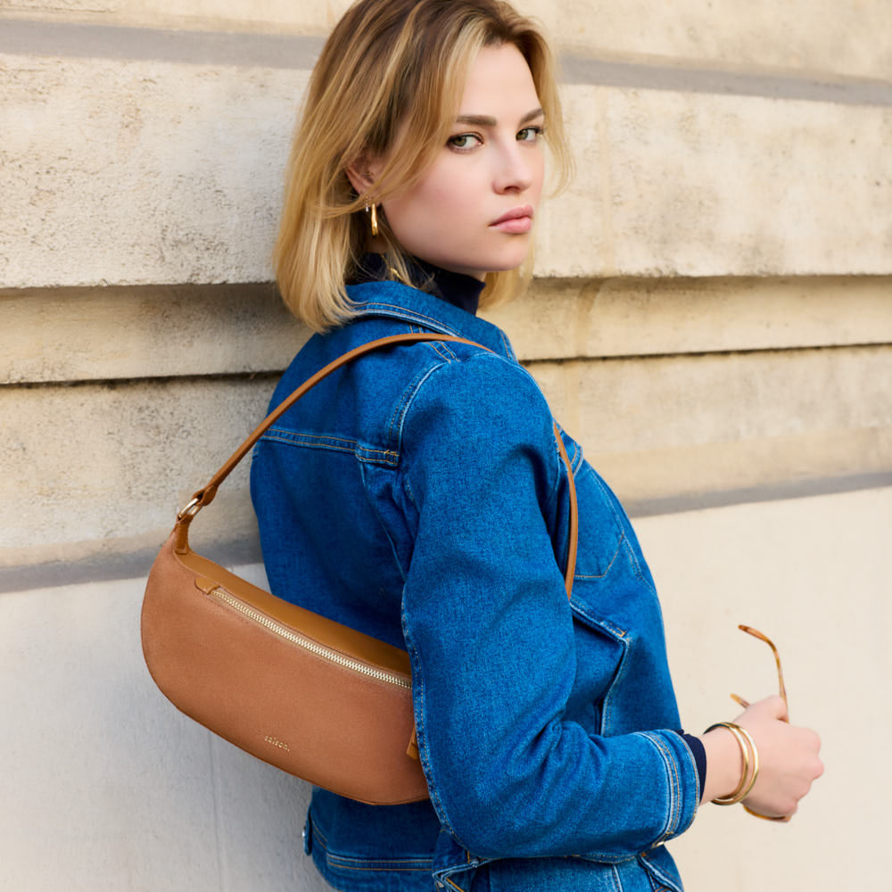 Sac bandoulière Pia - Noisette
