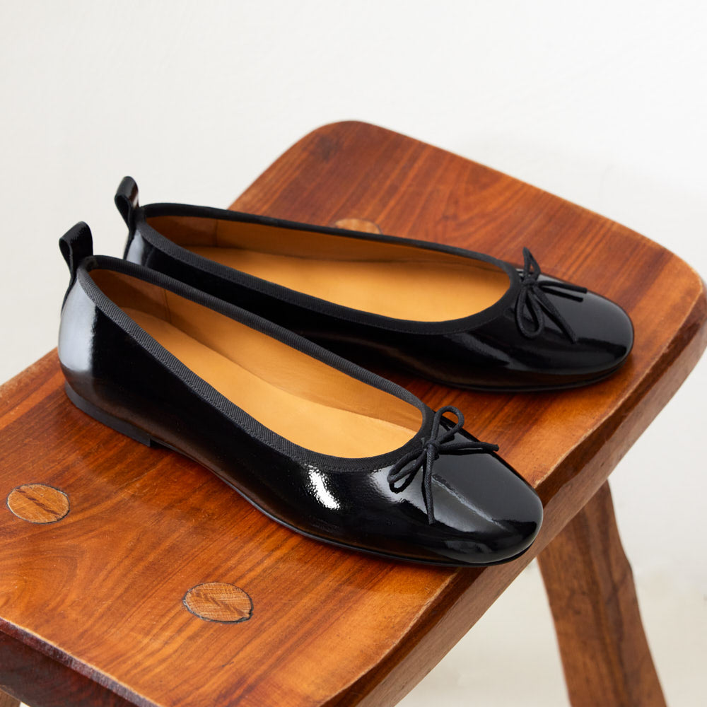 Ballerines Camille - Noir verni