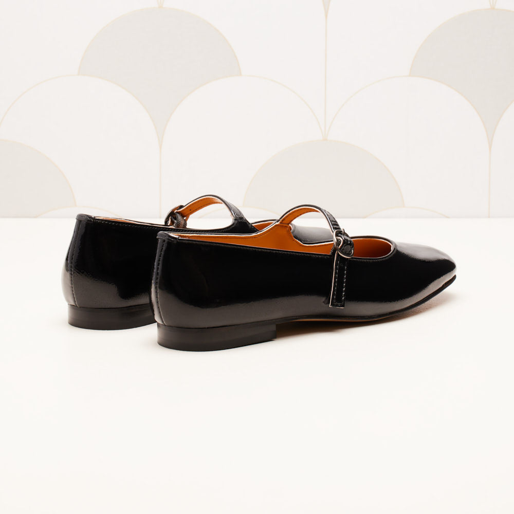 Ballerines Olivia - Noir verni