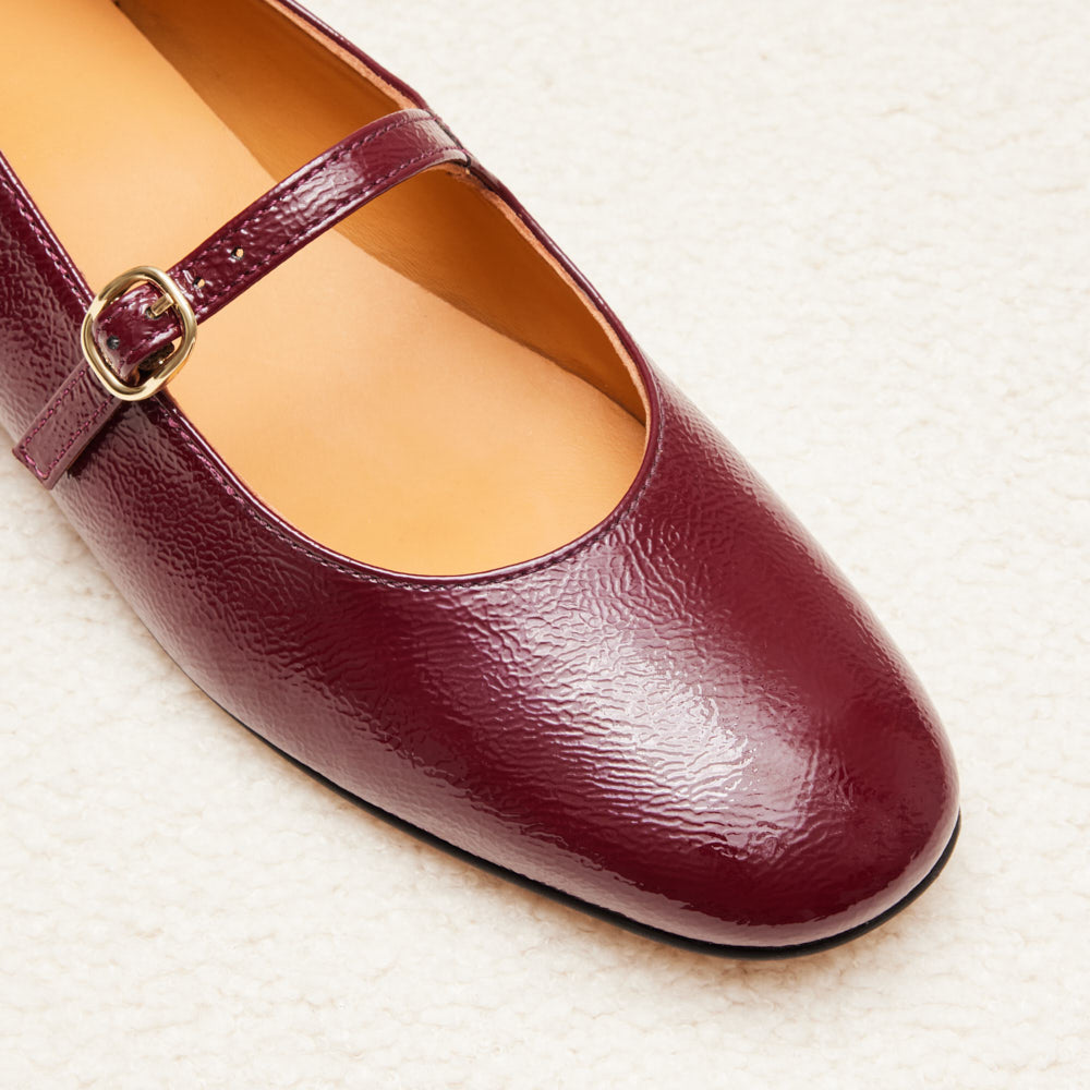 Ballerines Olivia - Bordeaux verni