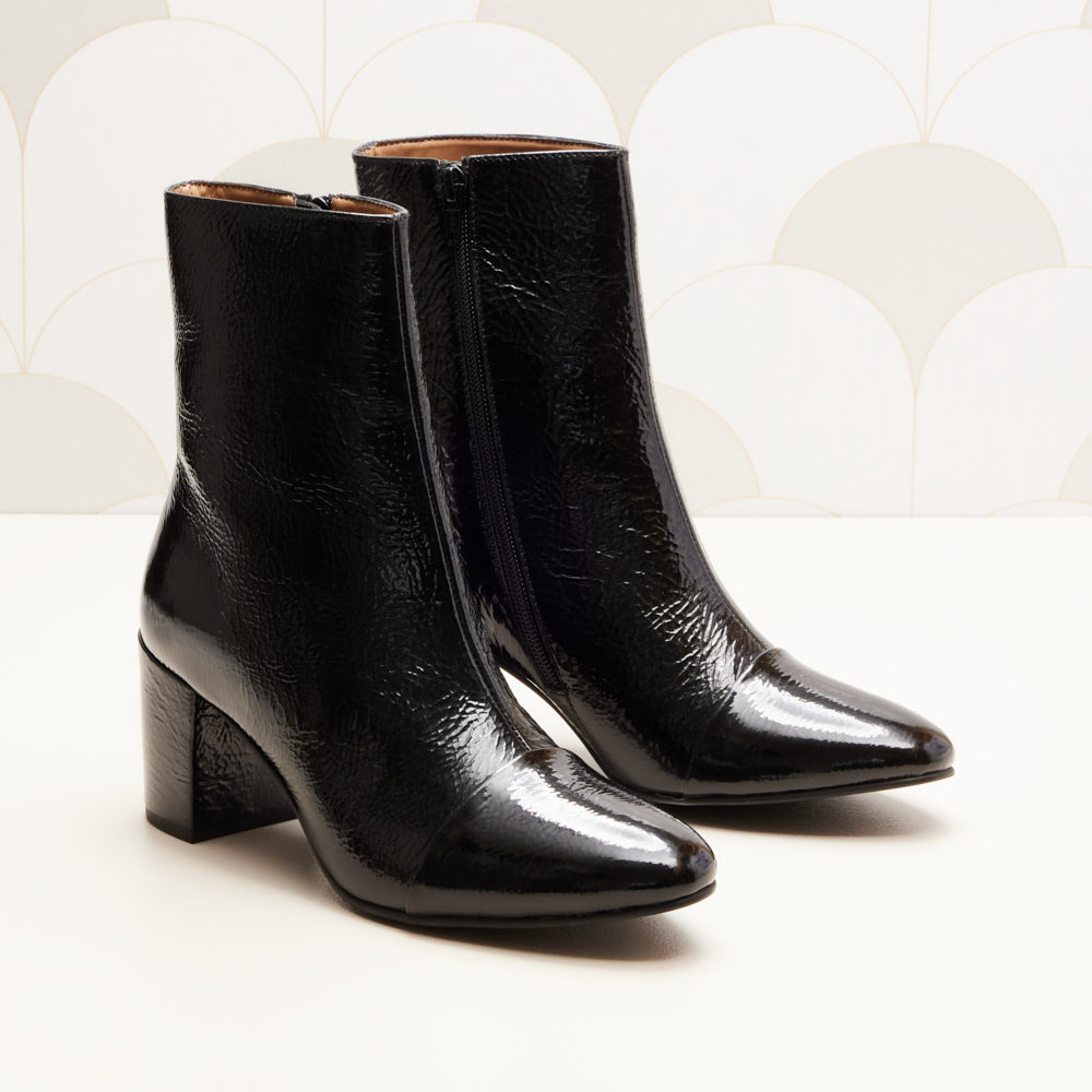 Bottines Léna - Noir verni