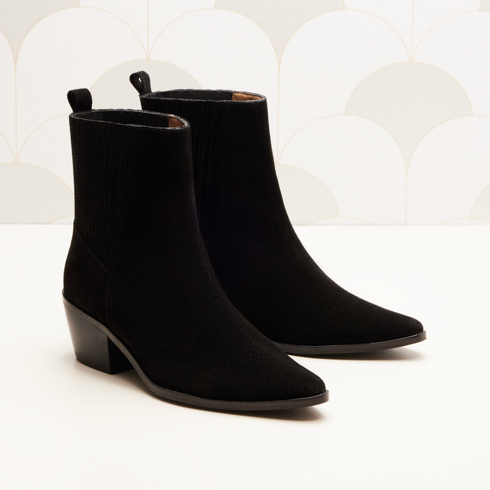 Bottines Lucile - Noir suede