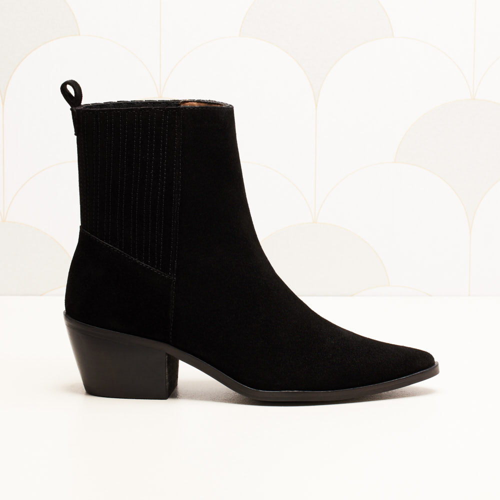 Bottines Lucile - Noir suede