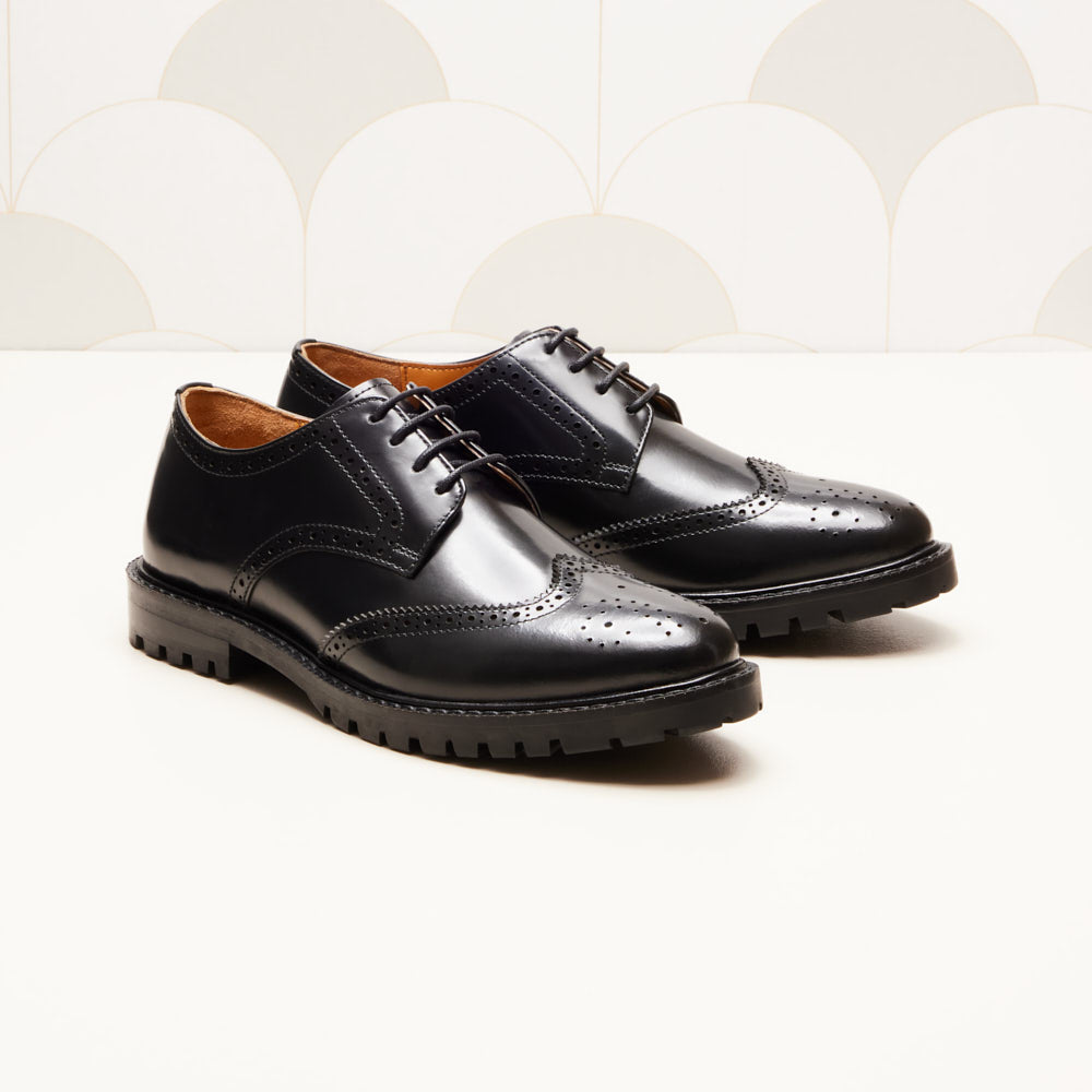 Derbies Pauline - Noir glacé