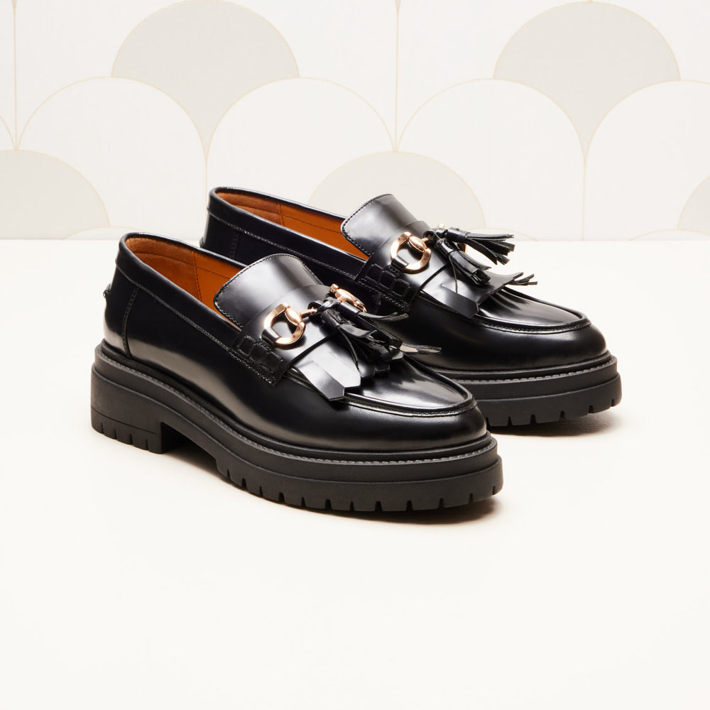 Mocassins Fiona - Noir glacé