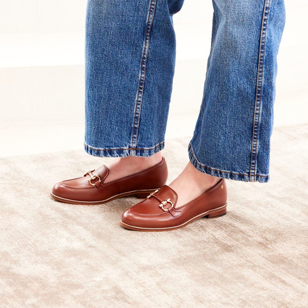 Mocassins Fleur - Marron