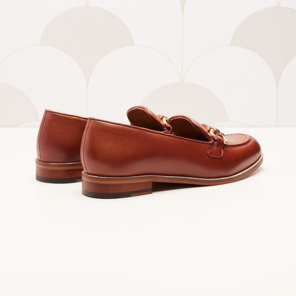 Mocassins Fleur - Marron