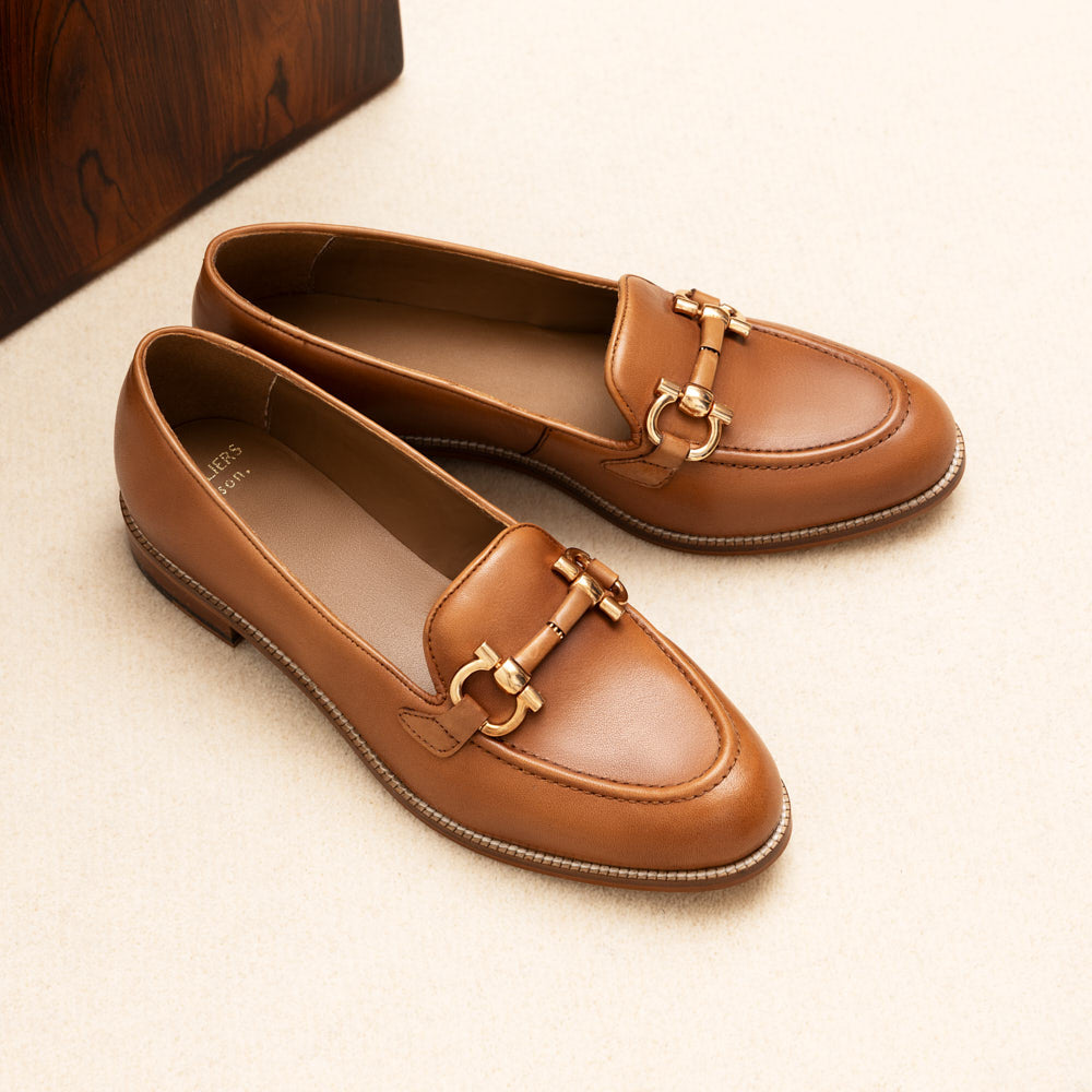 Mocassins Fleur - Camel