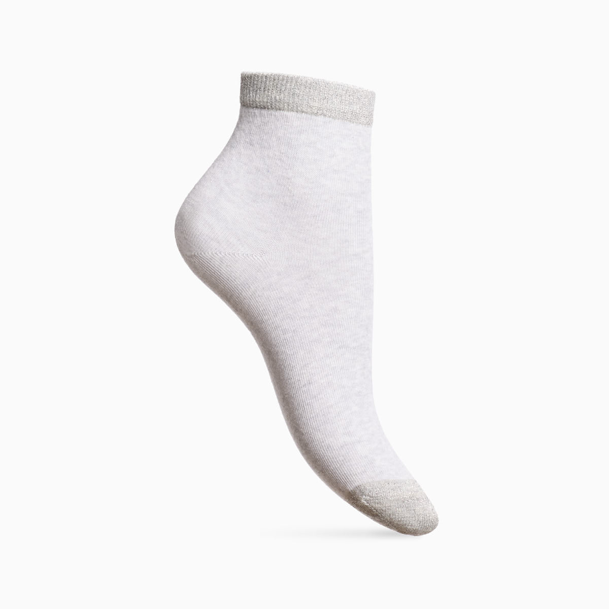 Chaussettes bicolores argentées x3