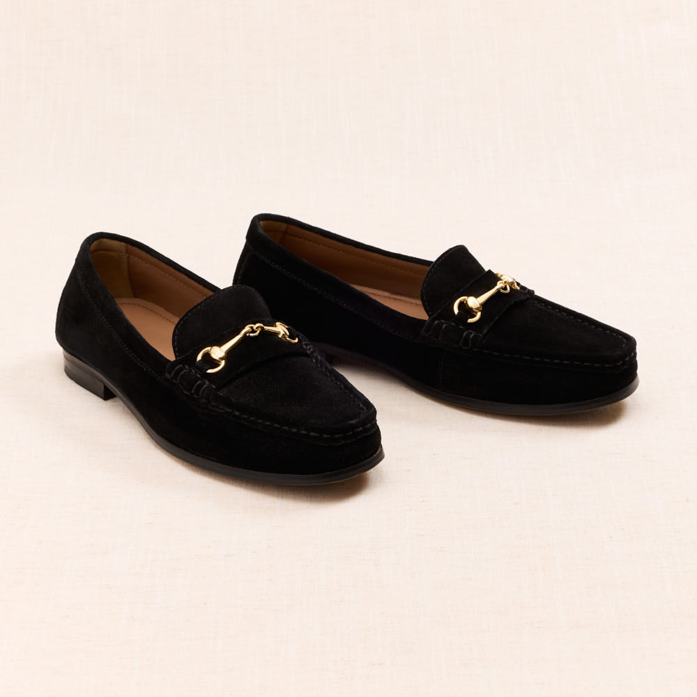 Mocassins Gaïa - Noir suede