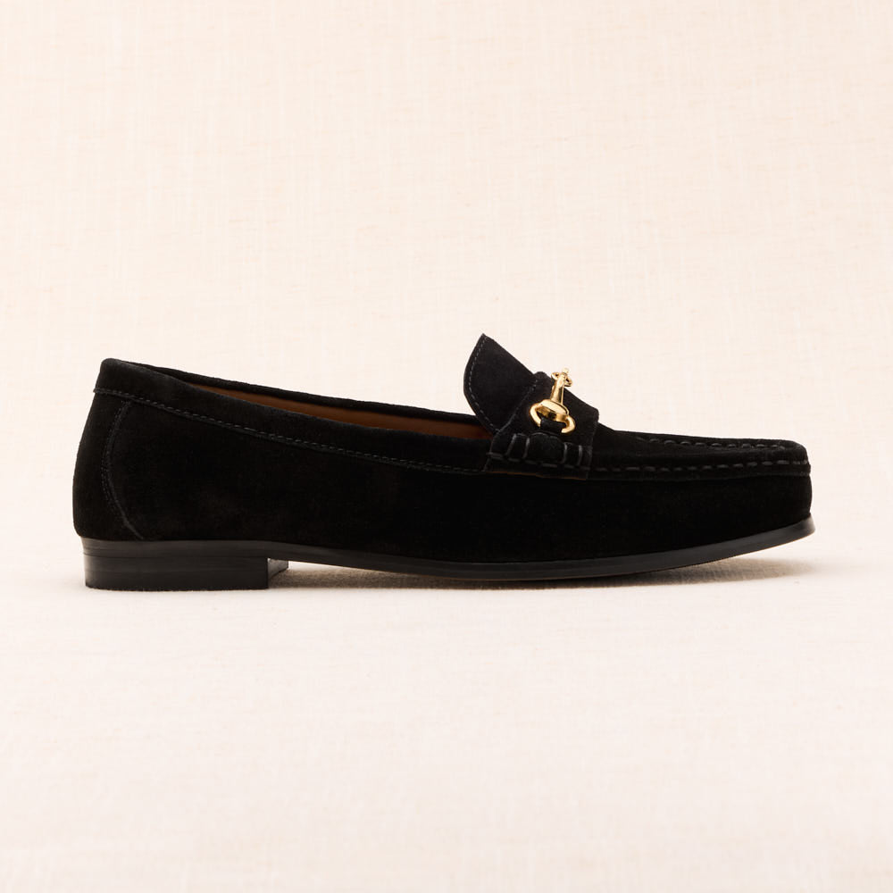 Mocassins Gaïa - Noir suede