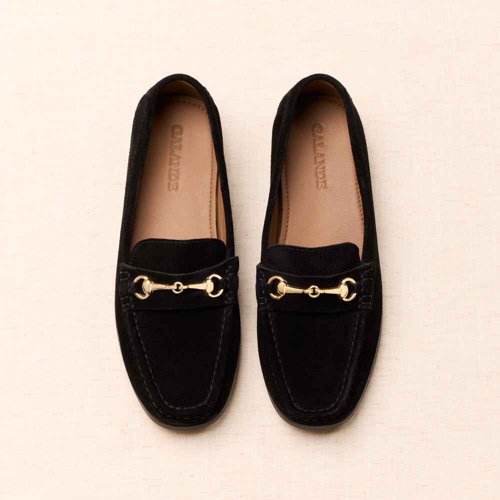 Mocassins Gaïa - Noir suede