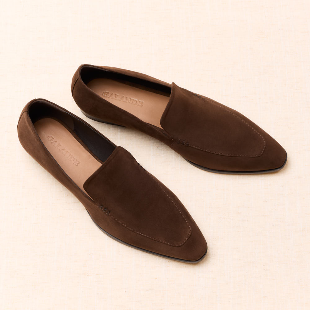 Mocassins Giulia - Marron foncé suede