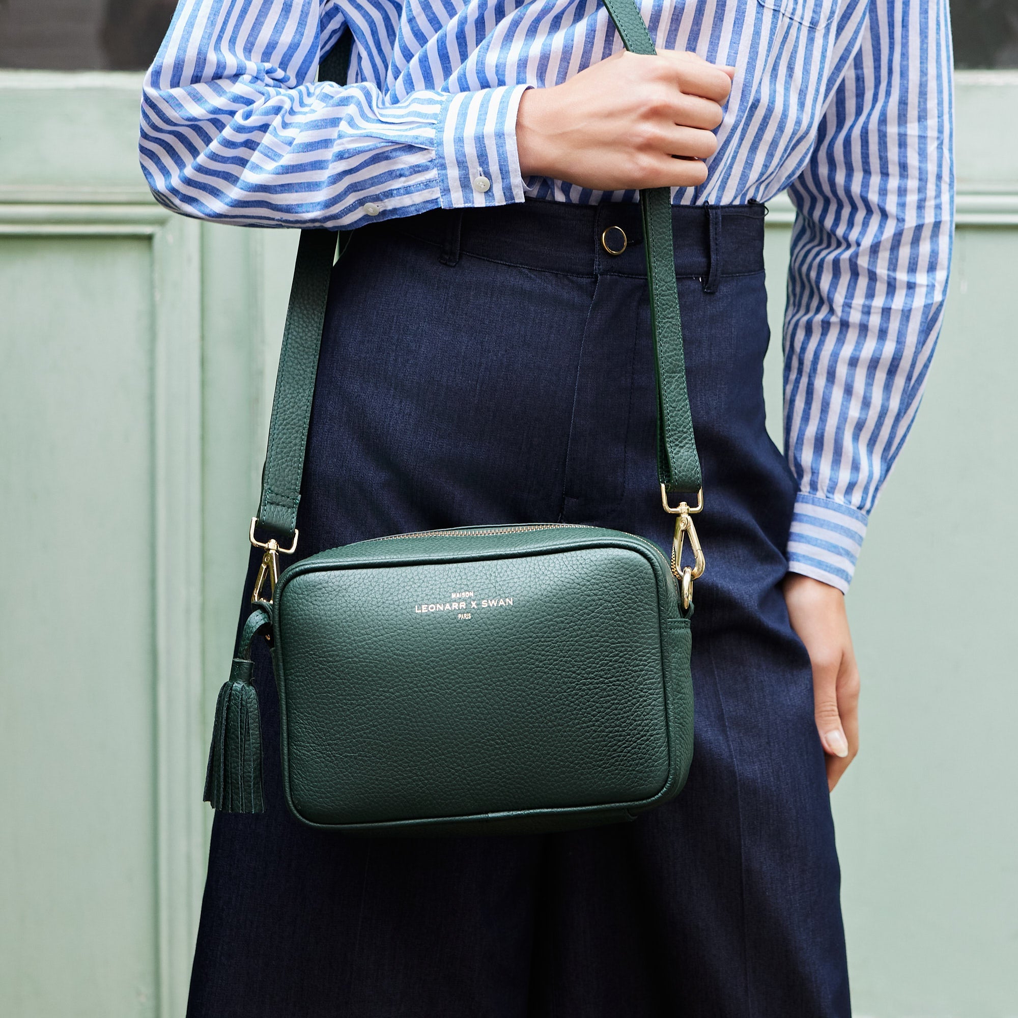 Sac à bandoulière Aude - Vert foncé