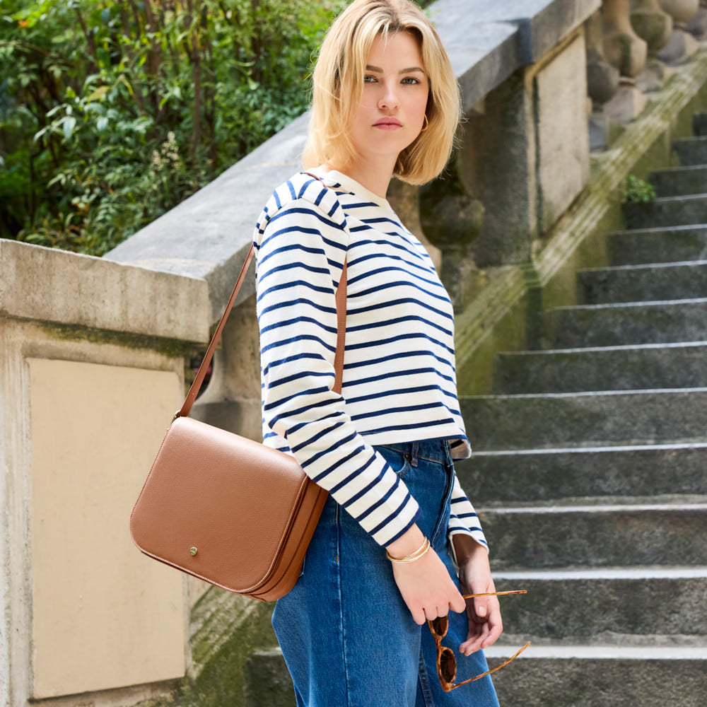 Sac bandoulière Adèle - Cognac
