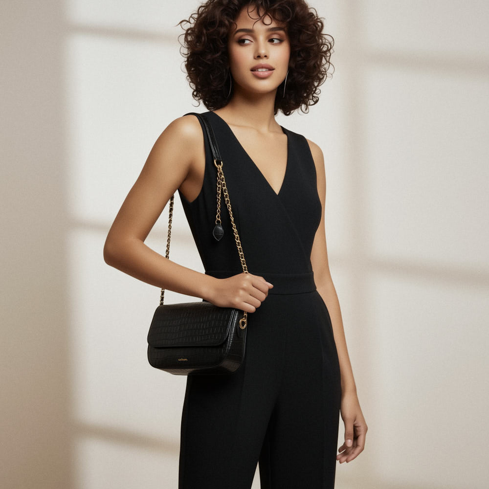Sac porté épaule Alice - Noir