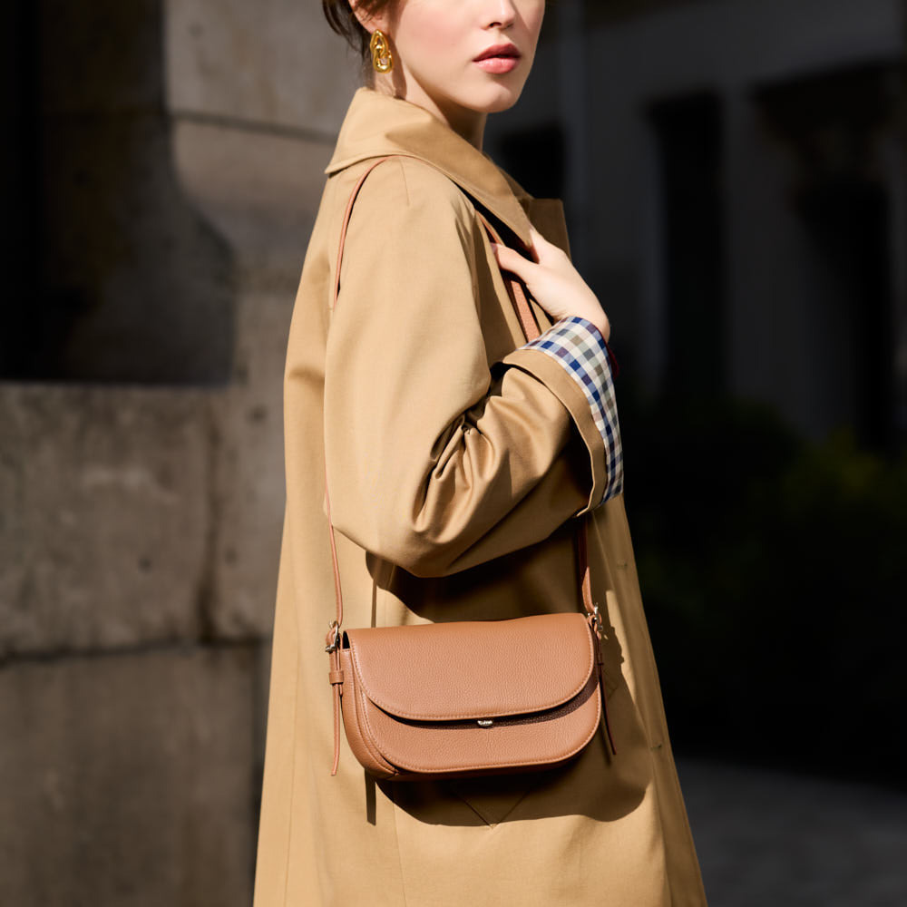 Sac porté épaule Béa - Cognac
