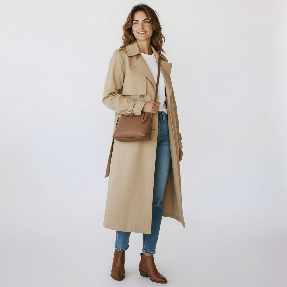 Sac bandoulière Denise - Taupe