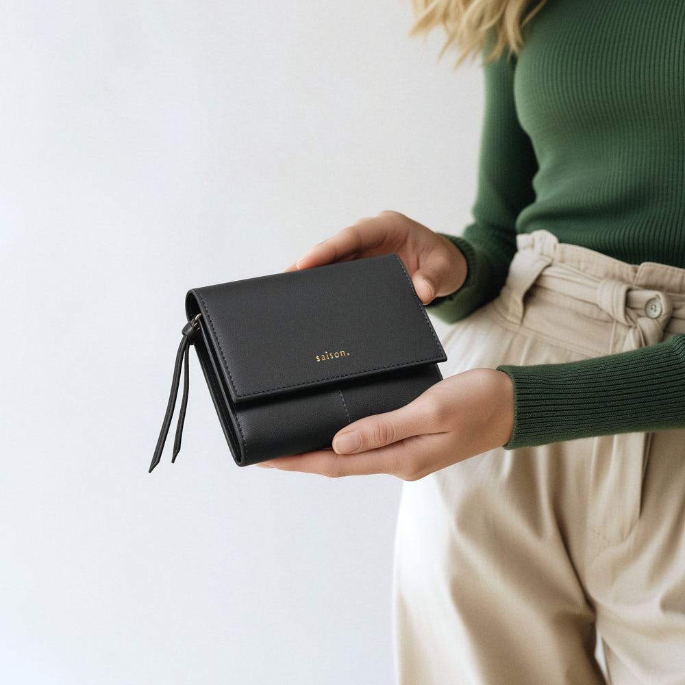 Portefeuille Emilie - Noir