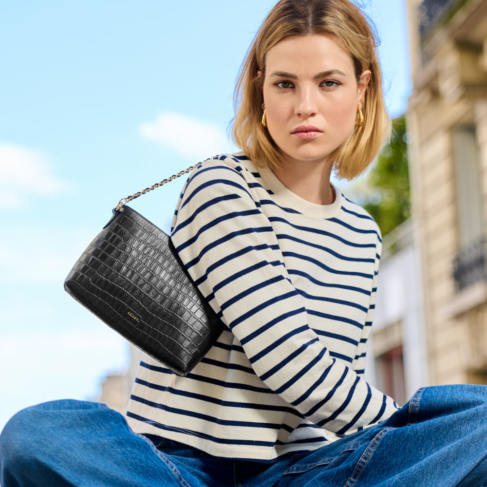 Sac bandoulière Emma - Noir