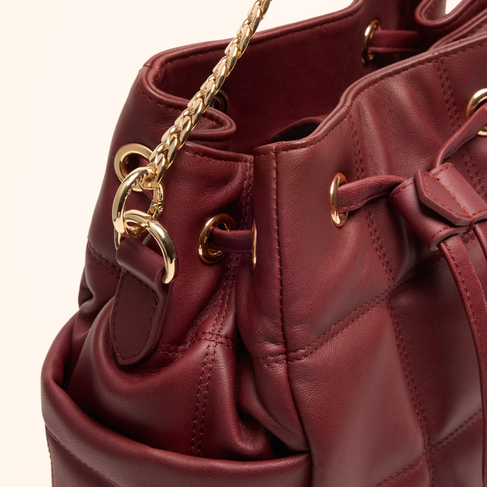 Sac seau Ninon - Bordeaux