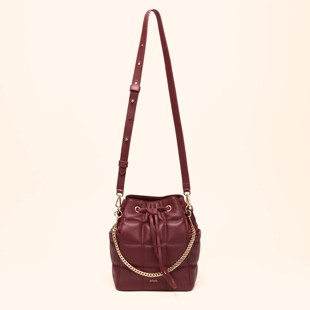 Sac seau Ninon - Bordeaux