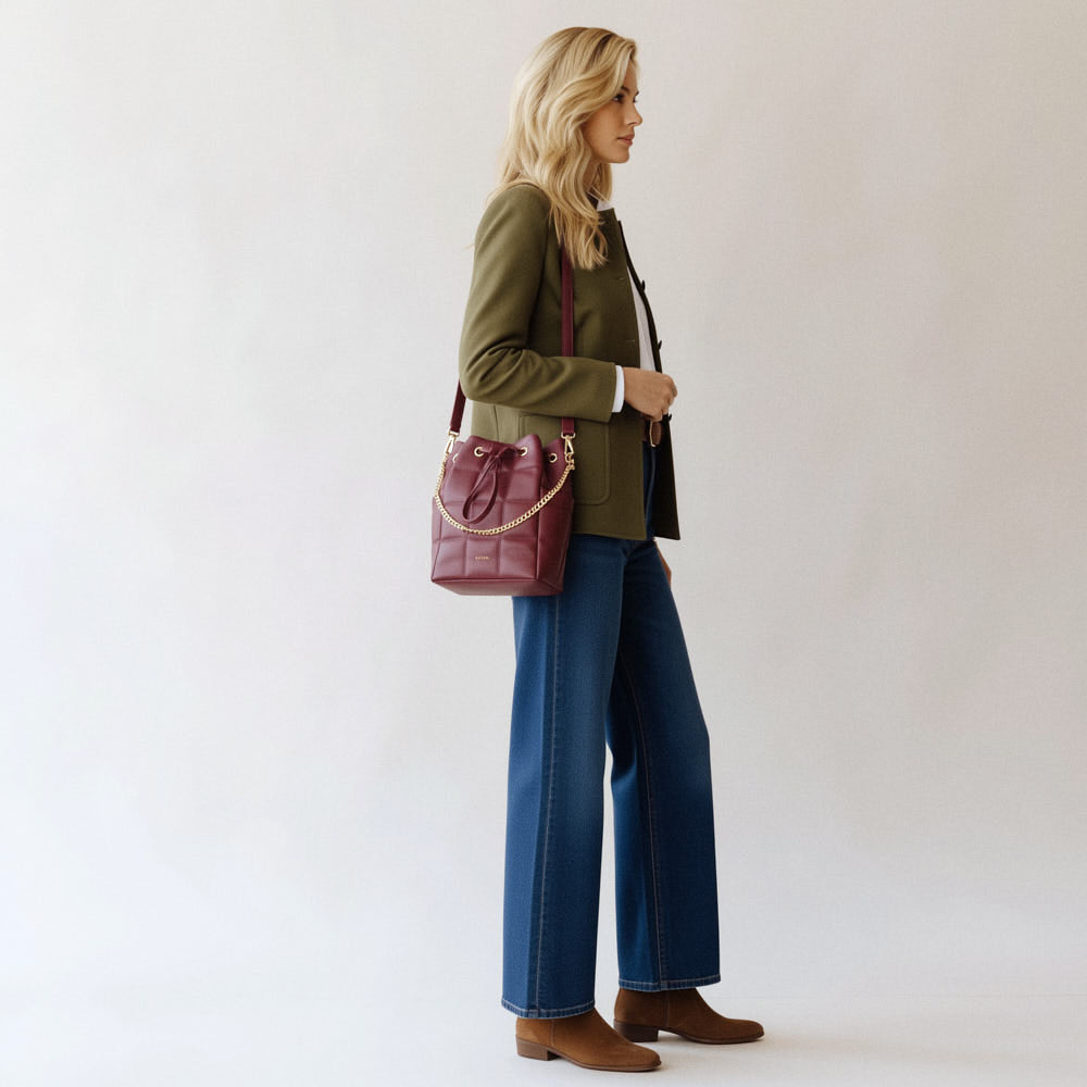 Sac seau Ninon - Bordeaux