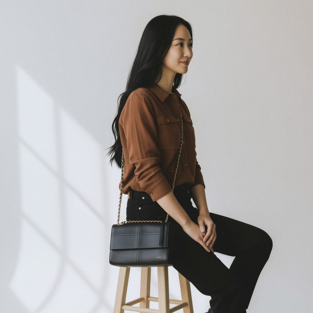 Sac porté épaule Paloma - Noir