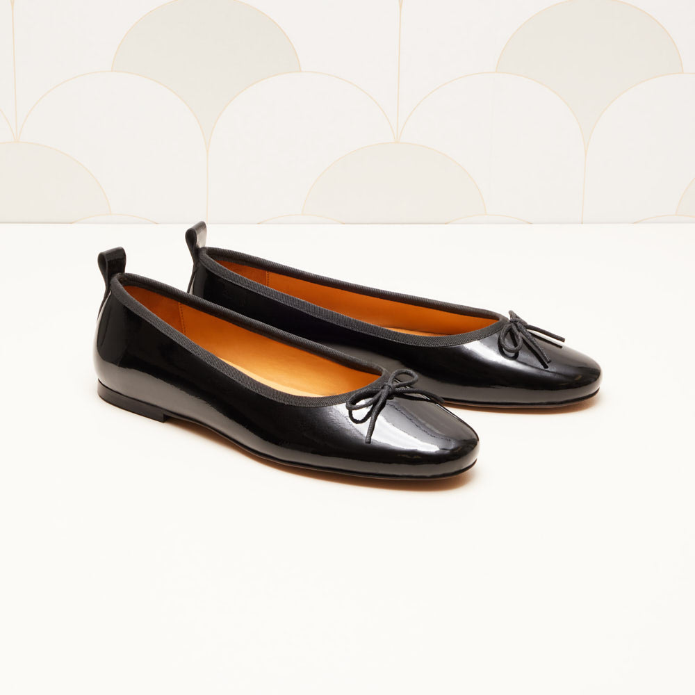 Ballerines Camille - Noir verni