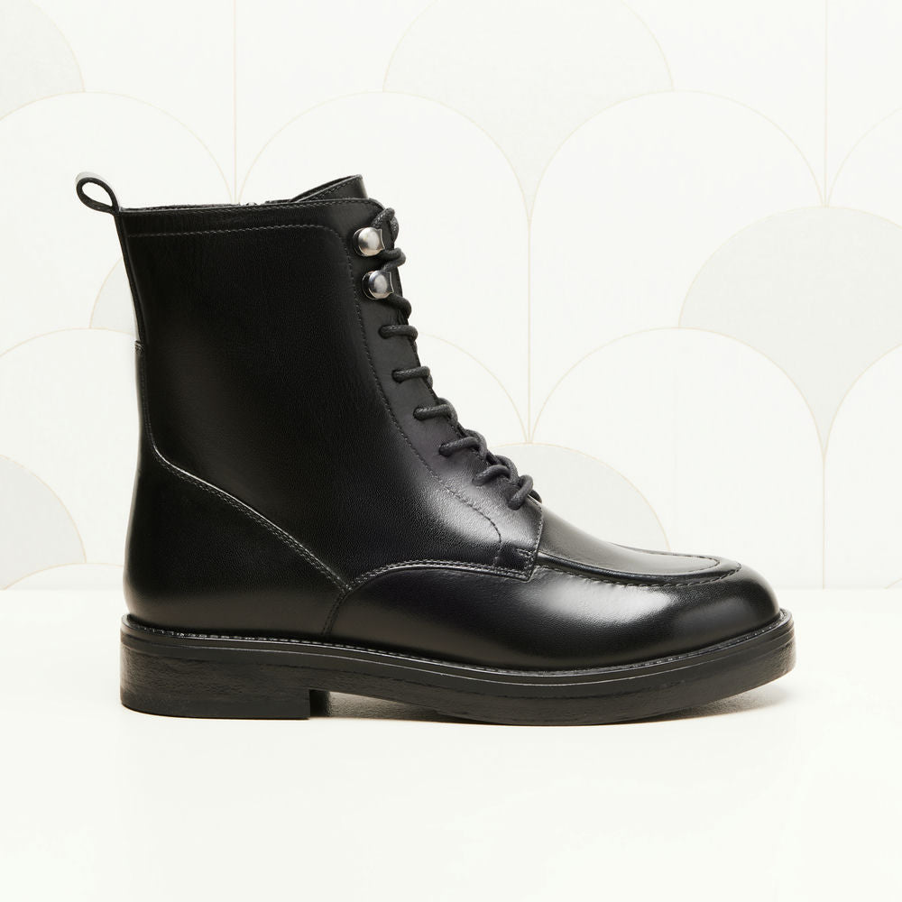 Bottines à lacets Violette - Noir