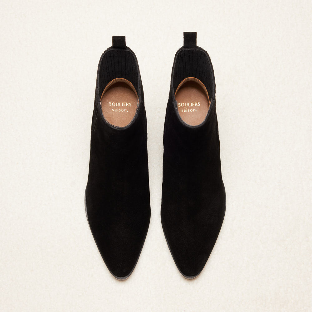 Bottines Lucile - Noir suede