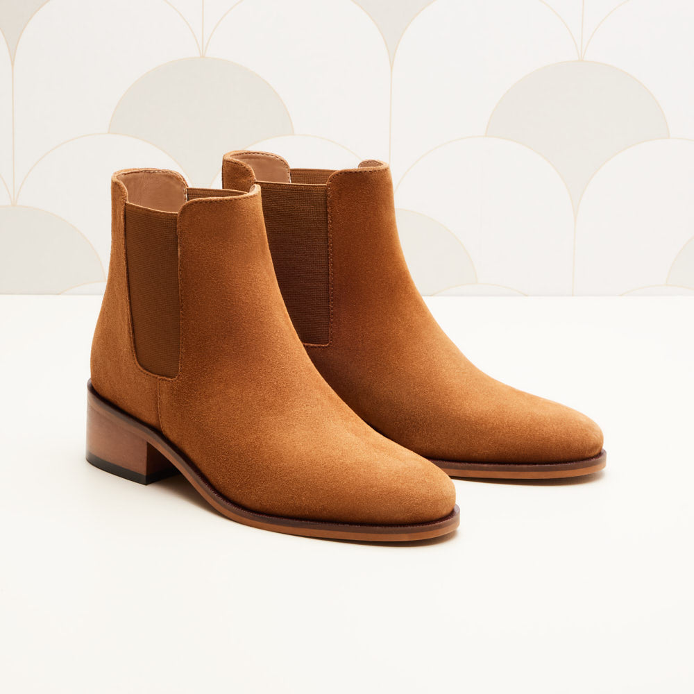 Chelsea Chloé - Camel suede