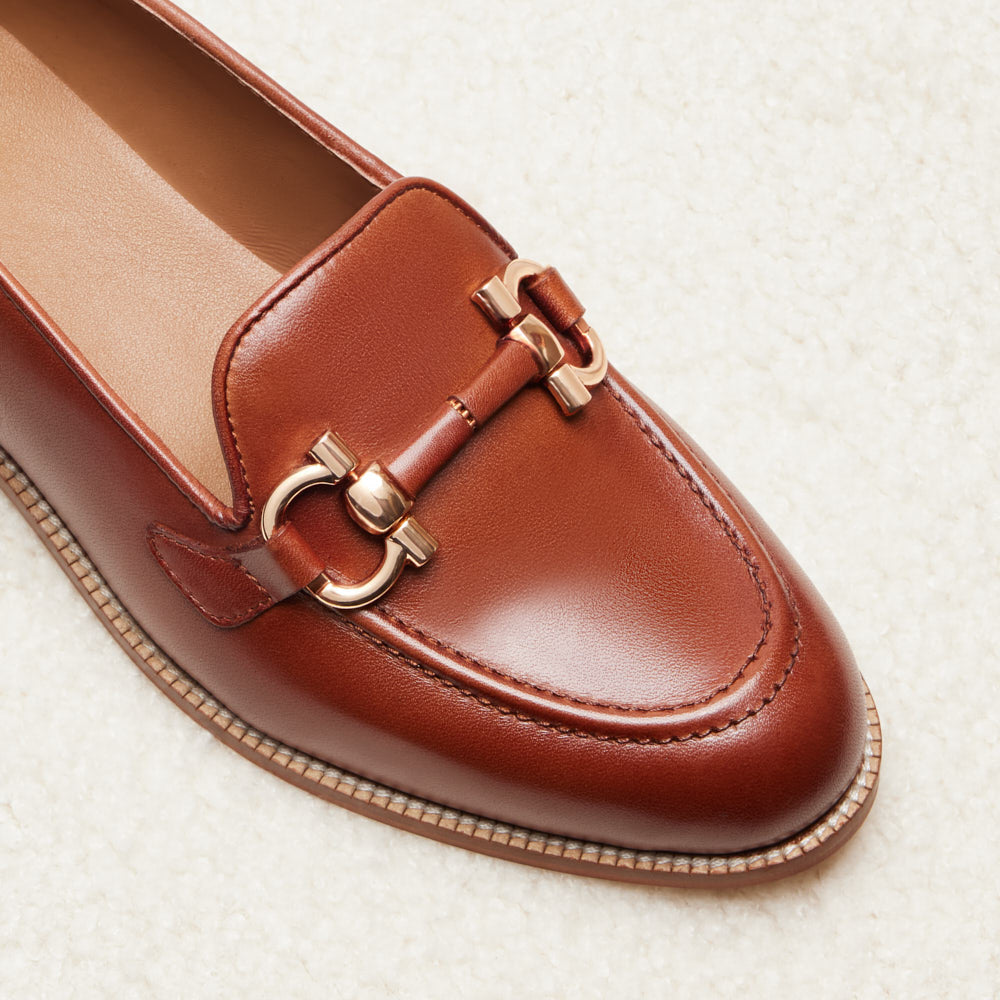 Mocassins Fleur - Marron