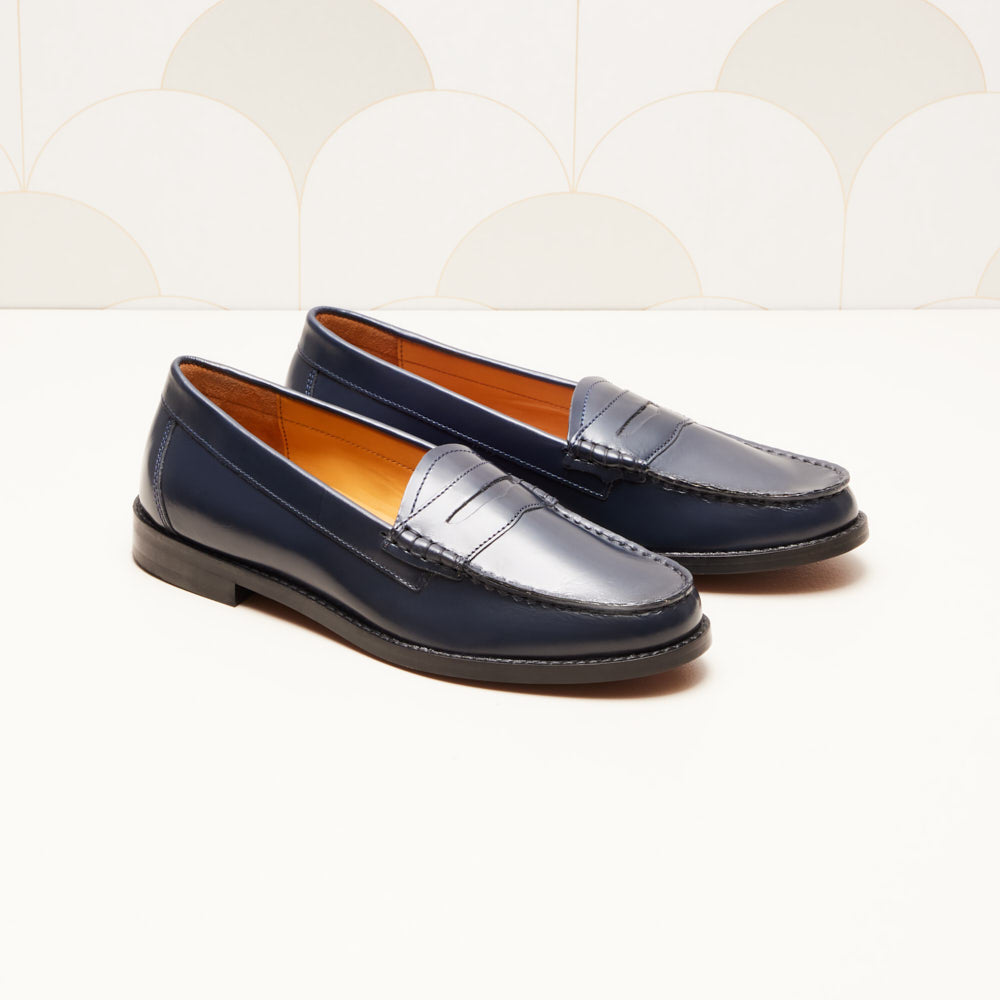 Mocassins Victoire - Bleu marine glacé
