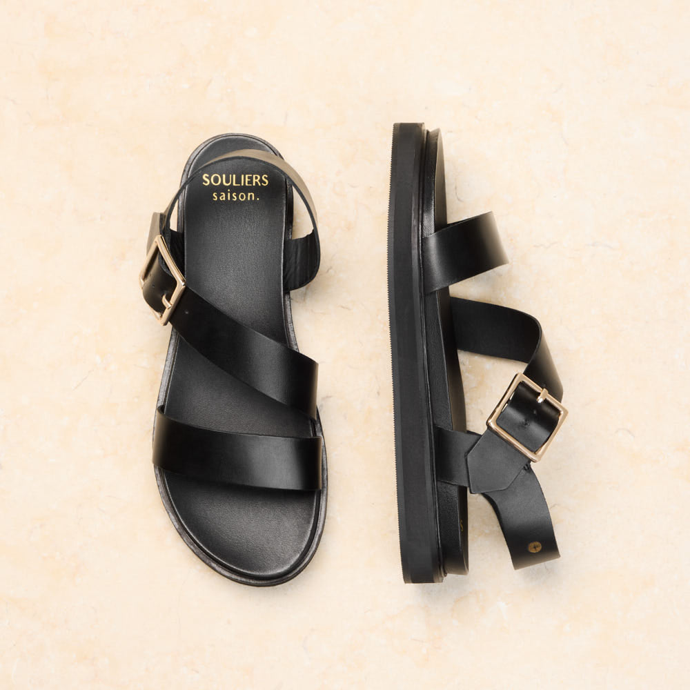 Sandales Gabrielle - Noir