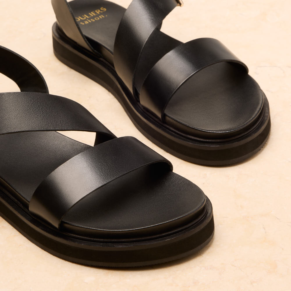 Sandales Gabrielle - Noir