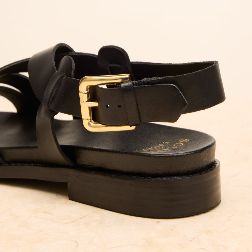 Sandales Blanche - Noir